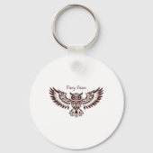 Phoenix Uil – Vuurvisie Sleutelhanger (Achterkant)