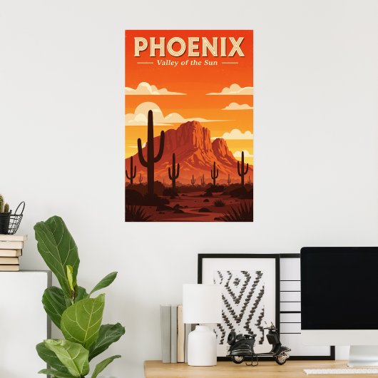 Phoenix Valley van de Zon Poster (Thuiskantoor)