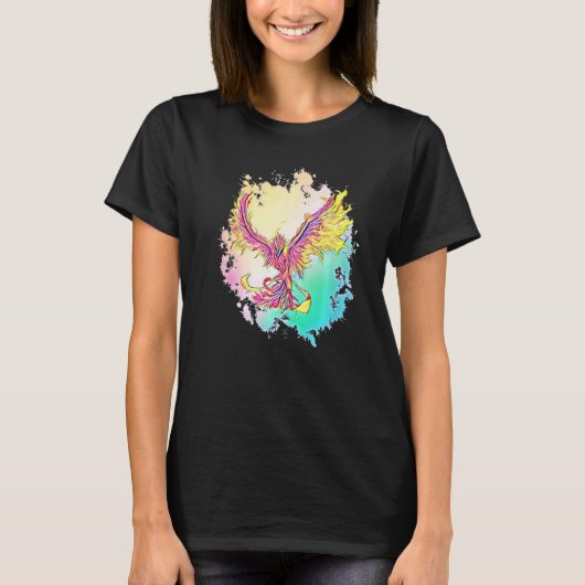 Phoenix van de as mythische brand vogel Phoenix T-shirt (Voorkant)