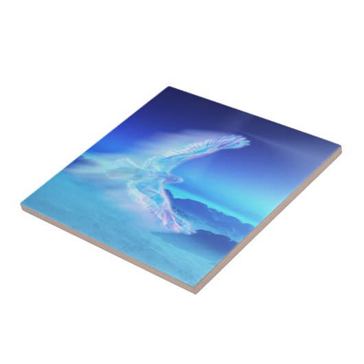 Phoenix van de deoratieve noordpool tegeltje (Zijkant)