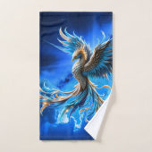 Phoenix van de saffierene dageraad  bad handdoek (Handdoek)