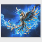 Phoenix van de saffierene dageraad cadeaupapier (Vlak)