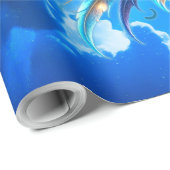 Phoenix van de saffierene dageraad cadeaupapier (Rol Hoek)