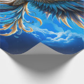 Phoenix van de saffierene dageraad cadeaupapier (Hoek)