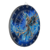 Phoenix van de saffierene dageraad  dartbord (Voorkant Links)