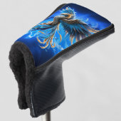 Phoenix van de saffierene dageraad  golfheadcover (3/4 voorkant)