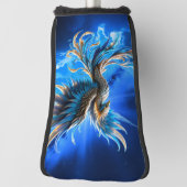 Phoenix van de saffierene dageraad  golfheadcover (Draai 90)