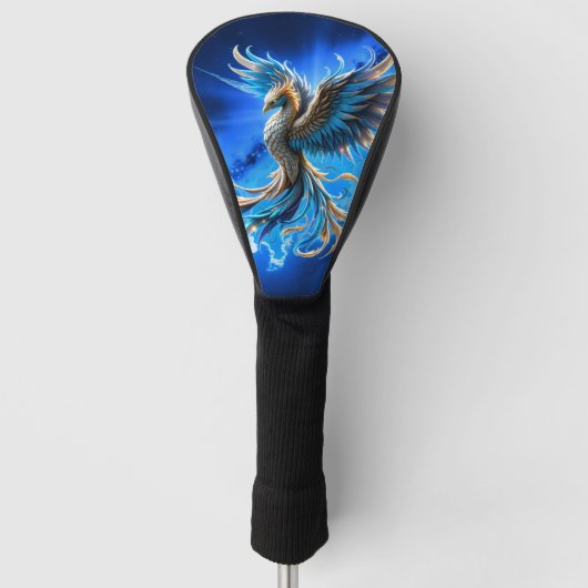 Phoenix van de saffierene dageraad  golfheadcover (Voorkant)