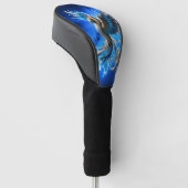 Phoenix van de saffierene dageraad  golfheadcover (Schuin)