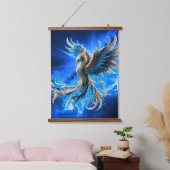 Phoenix van de saffierene dageraad  hangend wandkleed (Slaapkamer)