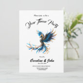 Phoenix van de saffierene dageraad  kaart (Staand voorkant)