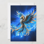 Phoenix van de saffierene dageraad  kaart (Achterkant)