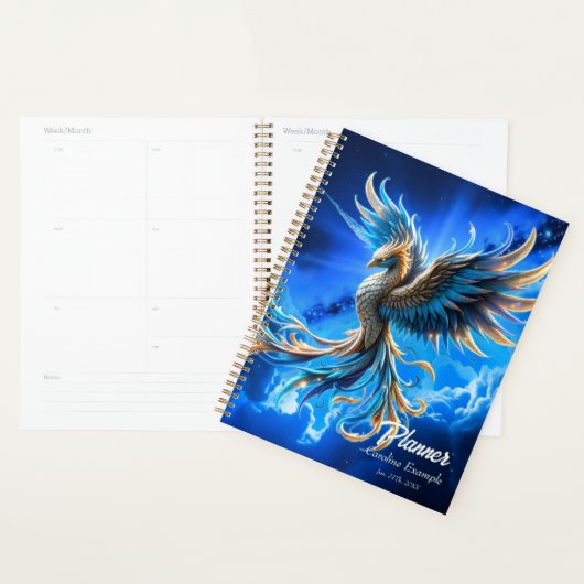 Phoenix van de saffierene dageraad planner (Display)