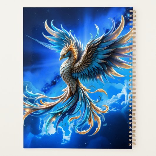 Phoenix van de saffierene dageraad planner (Achterkant)