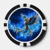 Phoenix van de saffierene dageraad  poker chips (Voorkant)