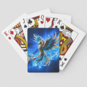 Phoenix van de saffierene dageraad pokerkaarten (Achterkant)