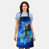 Phoenix van de saffierene dageraad schort (Gedragen)