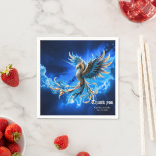 Phoenix van de saffierene dageraad  servet