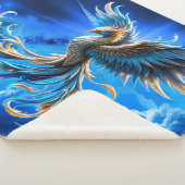Phoenix van de saffierene dageraad sherpa deken (3/4)