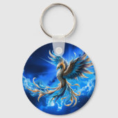 Phoenix van de saffierene dageraad  sleutelhanger (Voorkant)