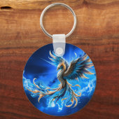 Phoenix van de saffierene dageraad  sleutelhanger (Voorkant)