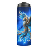 Phoenix van de saffierene dageraad  thermosbeker (Voorkant)