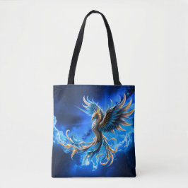 Phoenix van de saffierene dageraad  tote bag