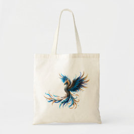 Phoenix van de saffierene dageraad tote bag