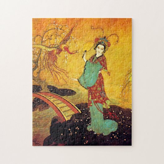 Phoenix van Edmund Dulac Legpuzzel (Verticaal)