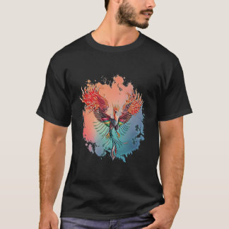 Phoenix van het vuur van de as Mythical Bird Phoen T-shirt