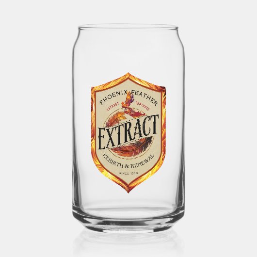 Phoenix Veer Extract Halloween Blikvorm Glas (Voorkant)