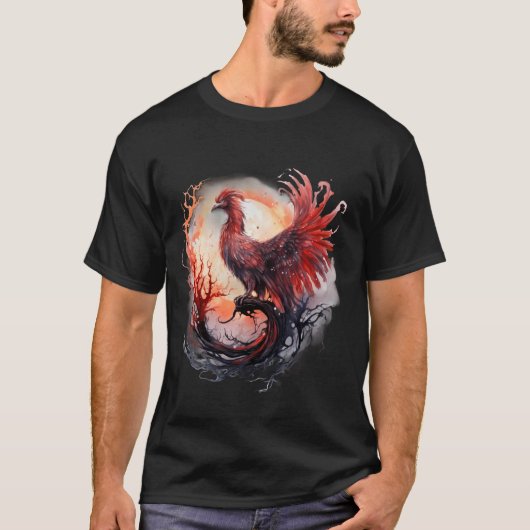Phoenix Verjonging Vuur Phoenix Vogel Phoenix Ris T-shirt (Voorkant)