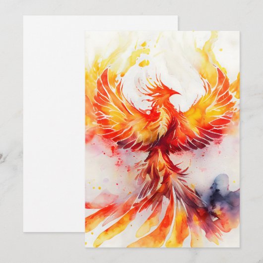 Phoenix verspreidt het is het uitkomen van de stem feestdagenkaart (Voorkant / Achterkant)