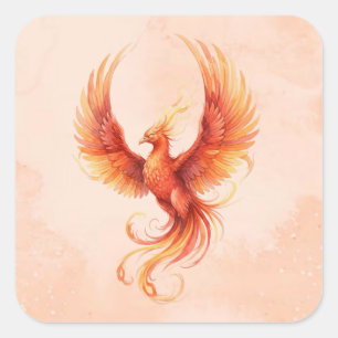 Phoenix Vierkante Sticker