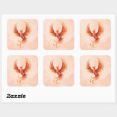 Phoenix Vierkante Sticker (Vel)