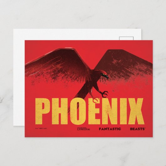 Phoenix Vingate Graphic Briefkaart (Voorkant / Achterkant)