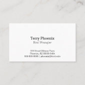 Phoenix Visitekaartje (Achterkant)