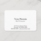 Phoenix Visitekaartje (Achterkant)