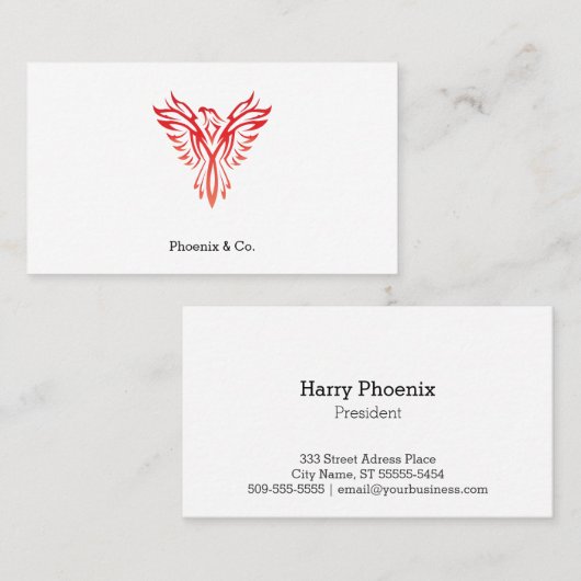 Phoenix Visitekaartje (Voorkant / Achterkant)