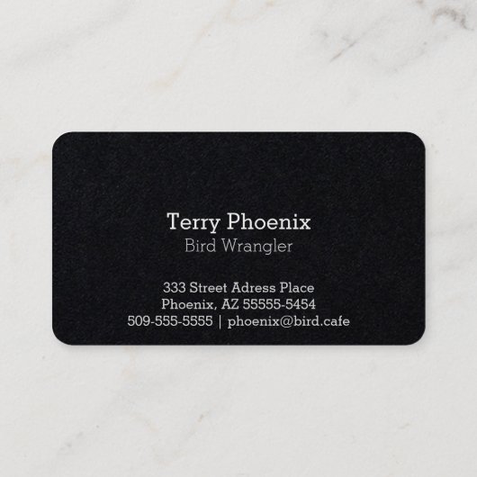 Phoenix Visitekaartje (Achterkant)