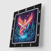 Phoenix vlucht over Midnight Ridge Vierkante Klok (Hoek)