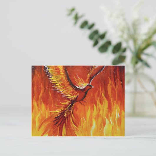 Phoenix-vogel Briefkaart (Staand voorkant)