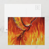 Phoenix-vogel Briefkaart (Voorkant / Achterkant)