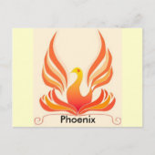 Phoenix vogel briefkaart (Voorkant)
