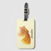 Phoenix Vogel in vlucht   Bagagelabel (Voorkant (verticaal))