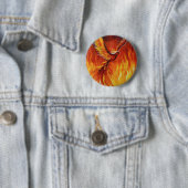 Phoenix-vogel Ronde Button 5,7 Cm (In situ)