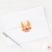 Phoenix-vogel Ronde Sticker (Envelop)