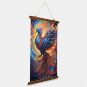 Phoenix wandtapijt hangend wandkleed (Gebogen)