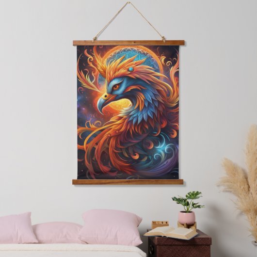 Phoenix wandtapijt hangend wandkleed (Slaapkamer)