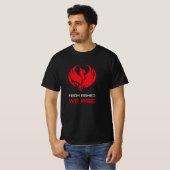 Phoenix Warrior Symbool voor Overlevingsvermogen T-shirt (Voorkant volledig)